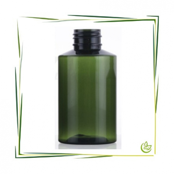 Flasche PET grün mit Deckel 150 ml